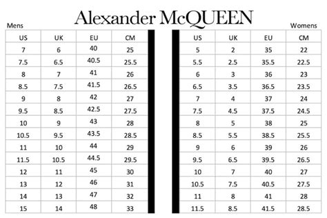 alexander mcqueen clothing size guide.